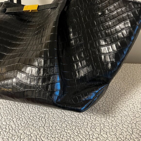 DeMellier The New York Bag Black Croc Effect Leather - Picture 7 of 15